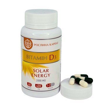 Вітамін D3 Solar Energy Рослина Карпат 484779 484779 фото