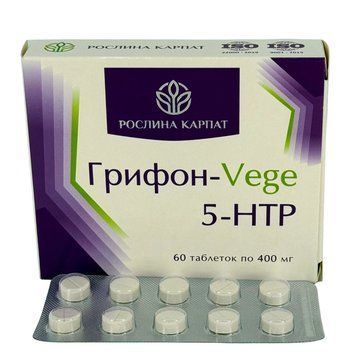 Грифон VEGE 5-HTP &ndash; натуральний засіб для заспокоєння та гарного настрою Рослина Карпат 484752 484752 фото
