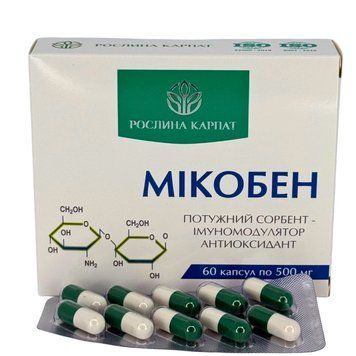Мікобен &ndash; природний сорбент для детоксикації та підтримки імунітету Рослина Карпат 484728 484728 фото